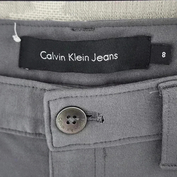 Calvin Klein Jeans Gray Legging Pants Women's 8 - Picture 3 of 7